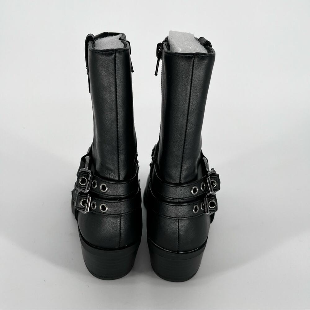 Wild Pair Sherri Harness Moto booties black - 6 - Picture 8 of 13
